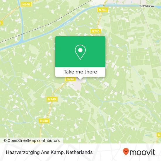 Haarverzorging Ans Kamp map