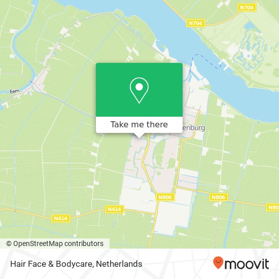 Hair Face & Bodycare map