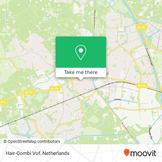 Hair-Combi Vof map