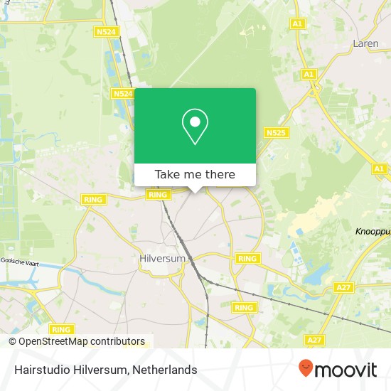 Hairstudio Hilversum map