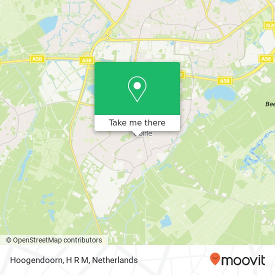 Hoogendoorn, H R M map