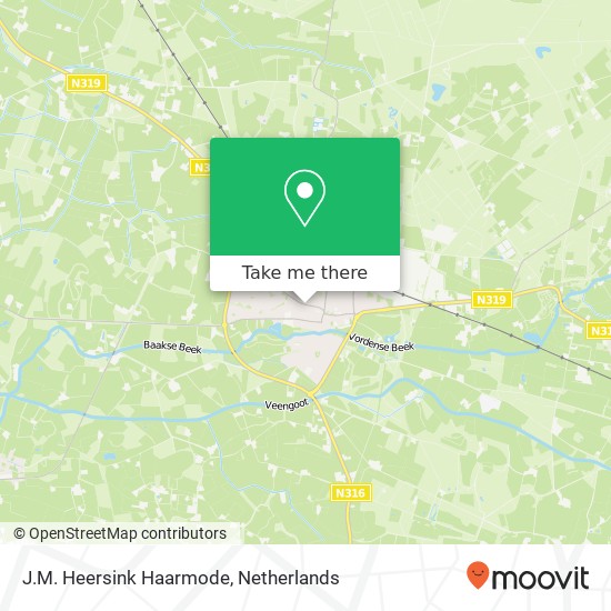 J.M. Heersink Haarmode map