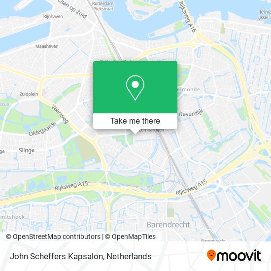 John Scheffers Kapsalon map