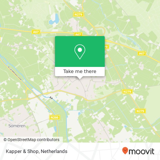 Kapper & Shop map