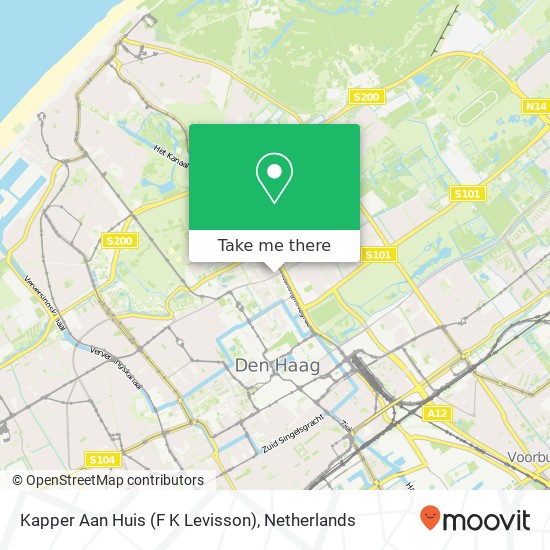 Kapper Aan Huis (F K Levisson) map