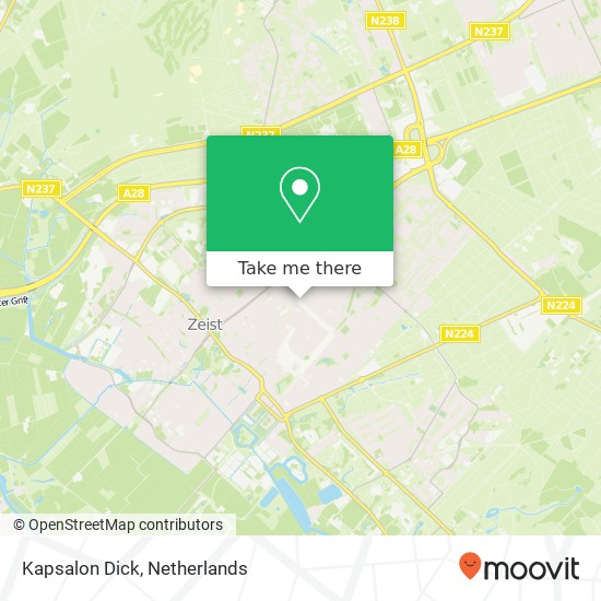 Kapsalon Dick map