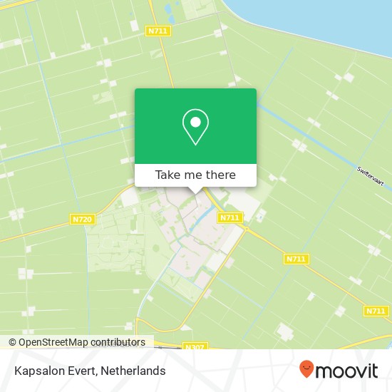 Kapsalon Evert map