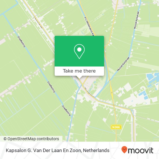 Kapsalon G. Van Der Laan En Zoon map