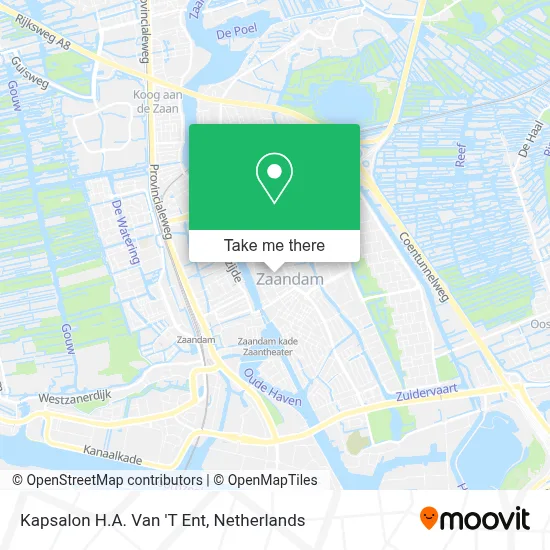 Kapsalon H.A. Van 'T Ent map