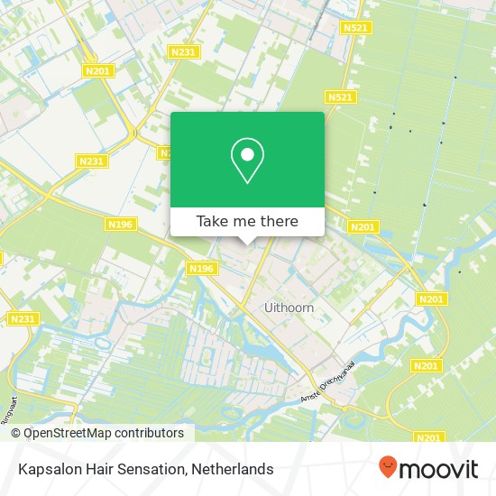 Kapsalon Hair Sensation map