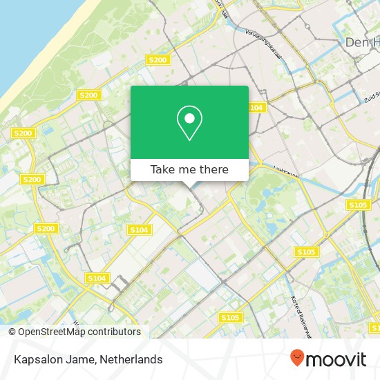 Kapsalon Jame map