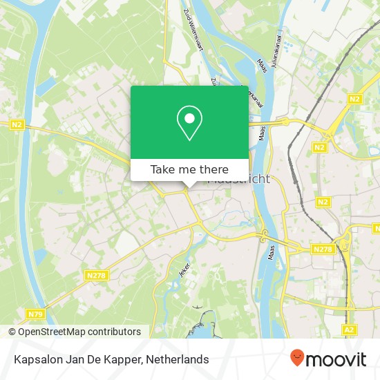 Kapsalon Jan De Kapper map