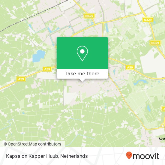 Kapsalon Kapper Huub map