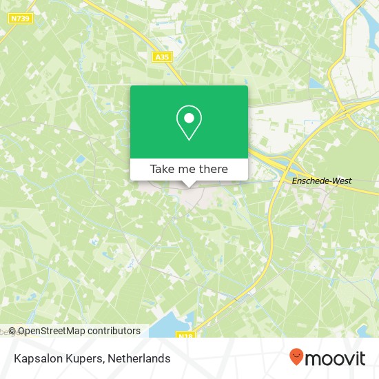 Kapsalon Kupers map