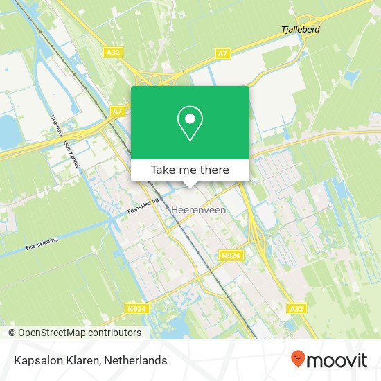 Kapsalon Klaren map