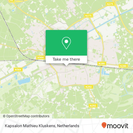 Kapsalon Mathieu Kluskens map