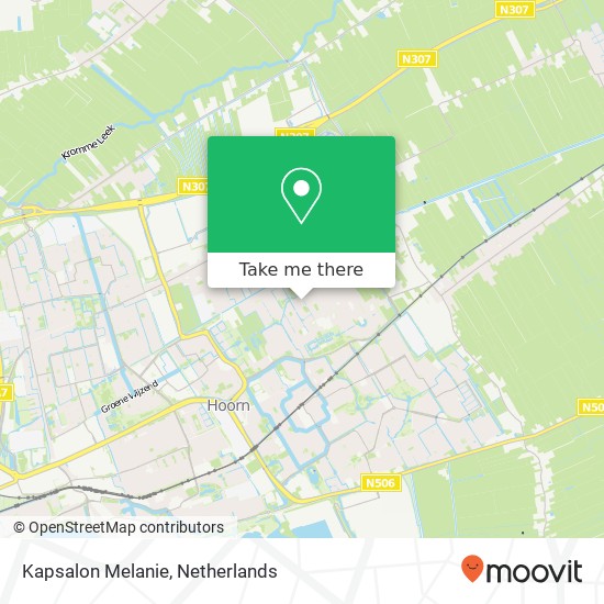 Kapsalon Melanie map