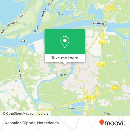 Kapsalon Olpoda map