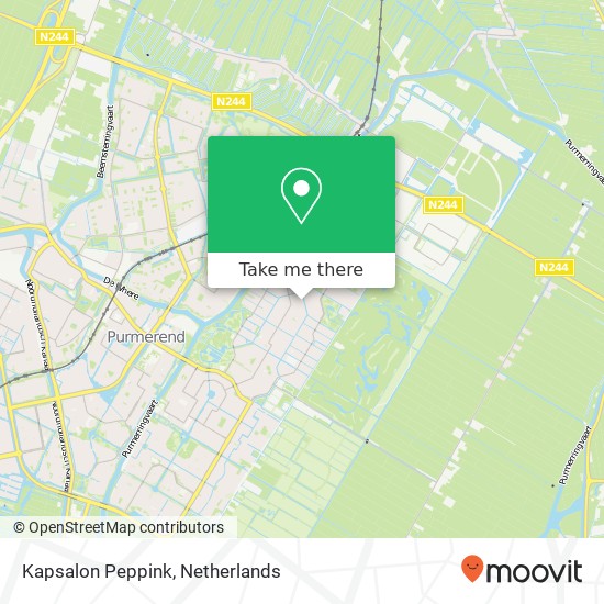 Kapsalon Peppink map