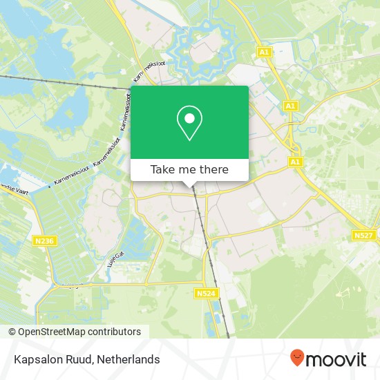 Kapsalon Ruud map