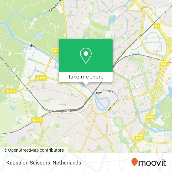 Kapsalon Scissors map