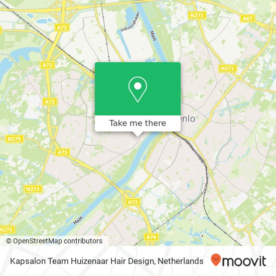 Kapsalon Team Huizenaar Hair Design map