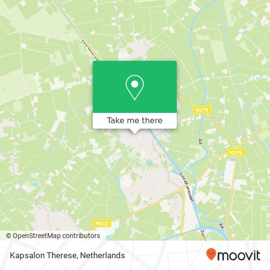 Kapsalon Therese map