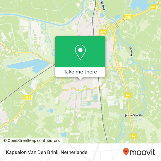 Kapsalon Van Den Brink map