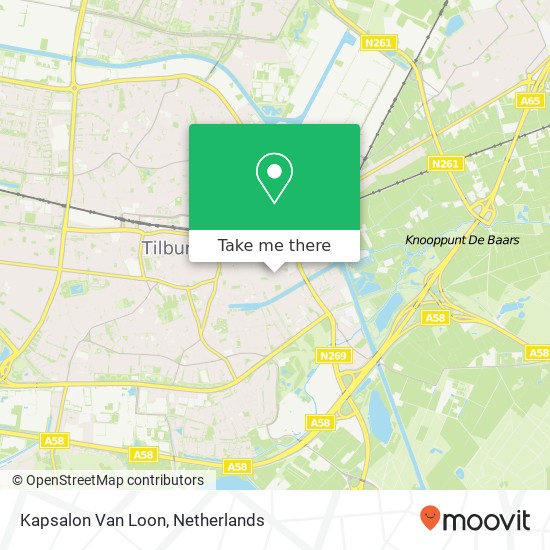 Kapsalon Van Loon map