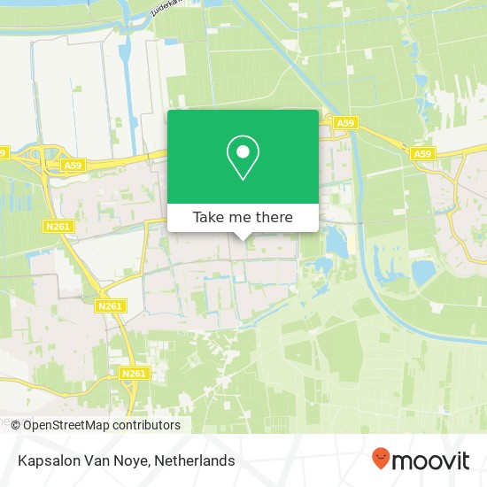 Kapsalon Van Noye map