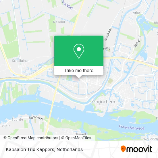 Kapsalon Trix Kappers map