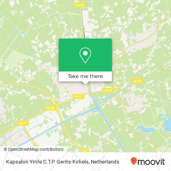 Kapsalon Ymfe C.T.P. Gerits-Kirkels map