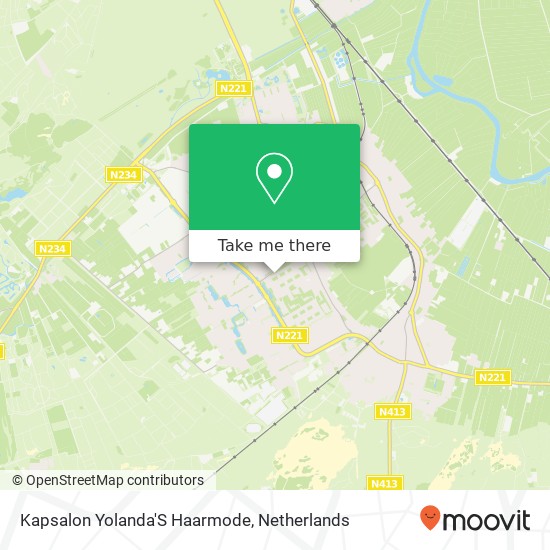 Kapsalon Yolanda'S Haarmode map