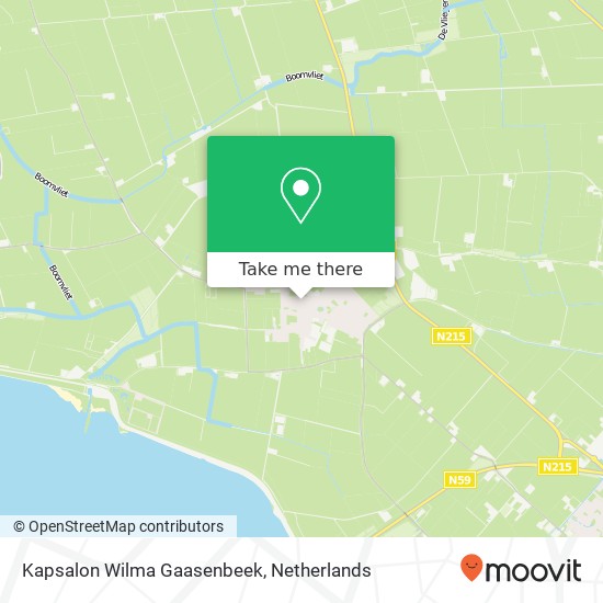 Kapsalon Wilma Gaasenbeek map