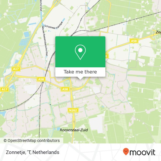 Zonnetje, 'T map