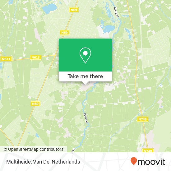 Maltiheide, Van De map