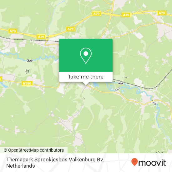 Themapark Sprookjesbos Valkenburg Bv map