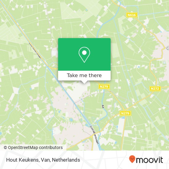 Hout Keukens, Van map