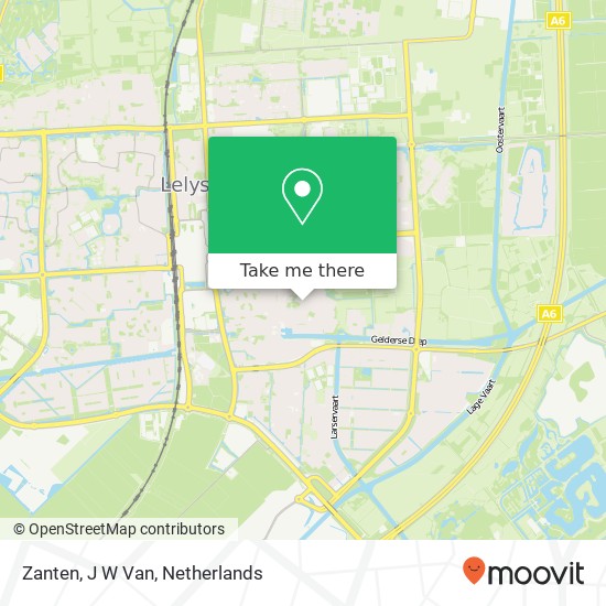 Zanten, J W Van map