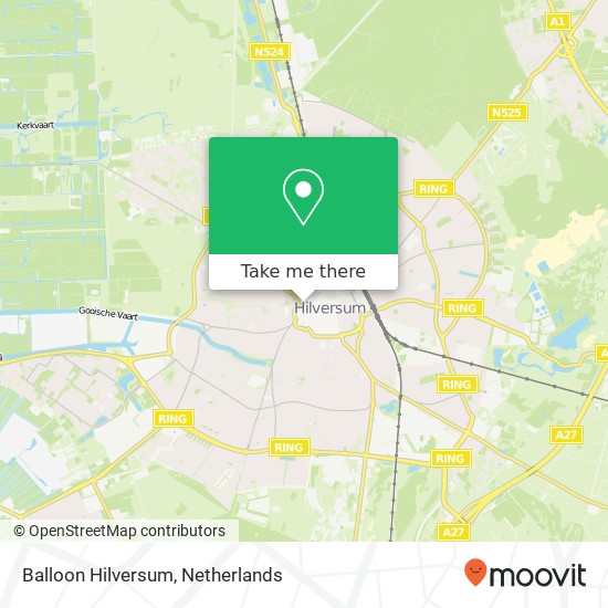 Balloon Hilversum map