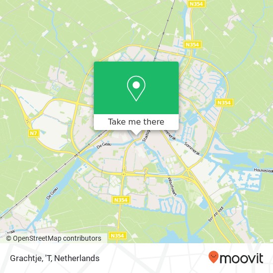 Grachtje, 'T map