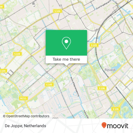 De Joppe map