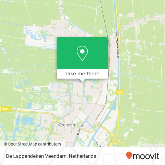 De Lappendeken Veendam map