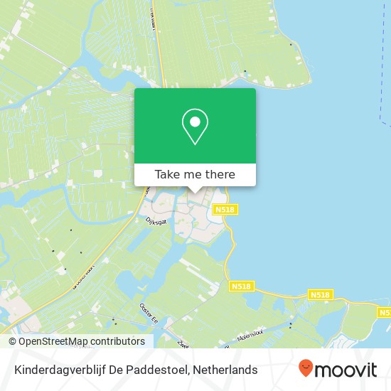 Kinderdagverblijf De Paddestoel map