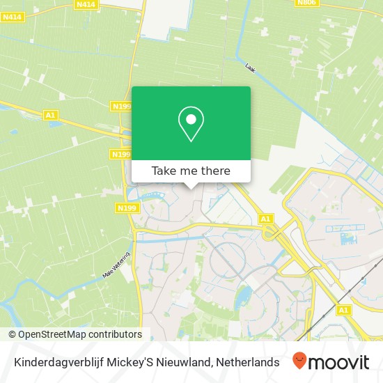 Kinderdagverblijf Mickey'S Nieuwland map