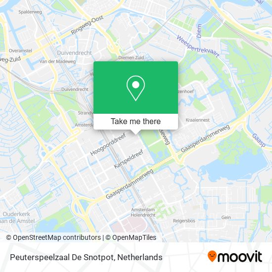 Peuterspeelzaal De Snotpot map