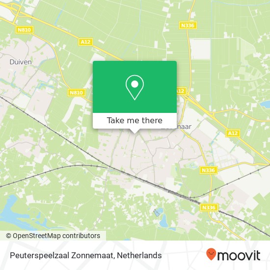 Peuterspeelzaal Zonnemaat map