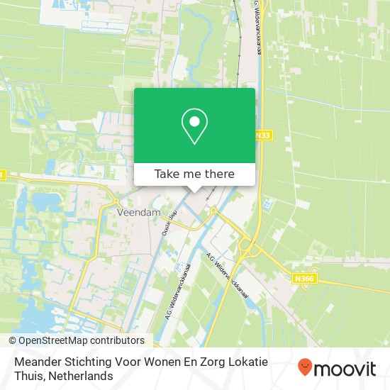 Meander Stichting Voor Wonen En Zorg Lokatie Thuis map