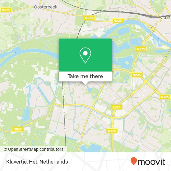 Klavertje, Het map