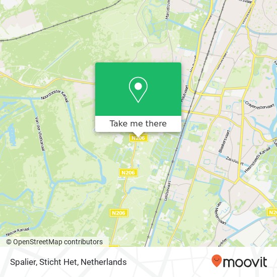 Spalier, Sticht Het map